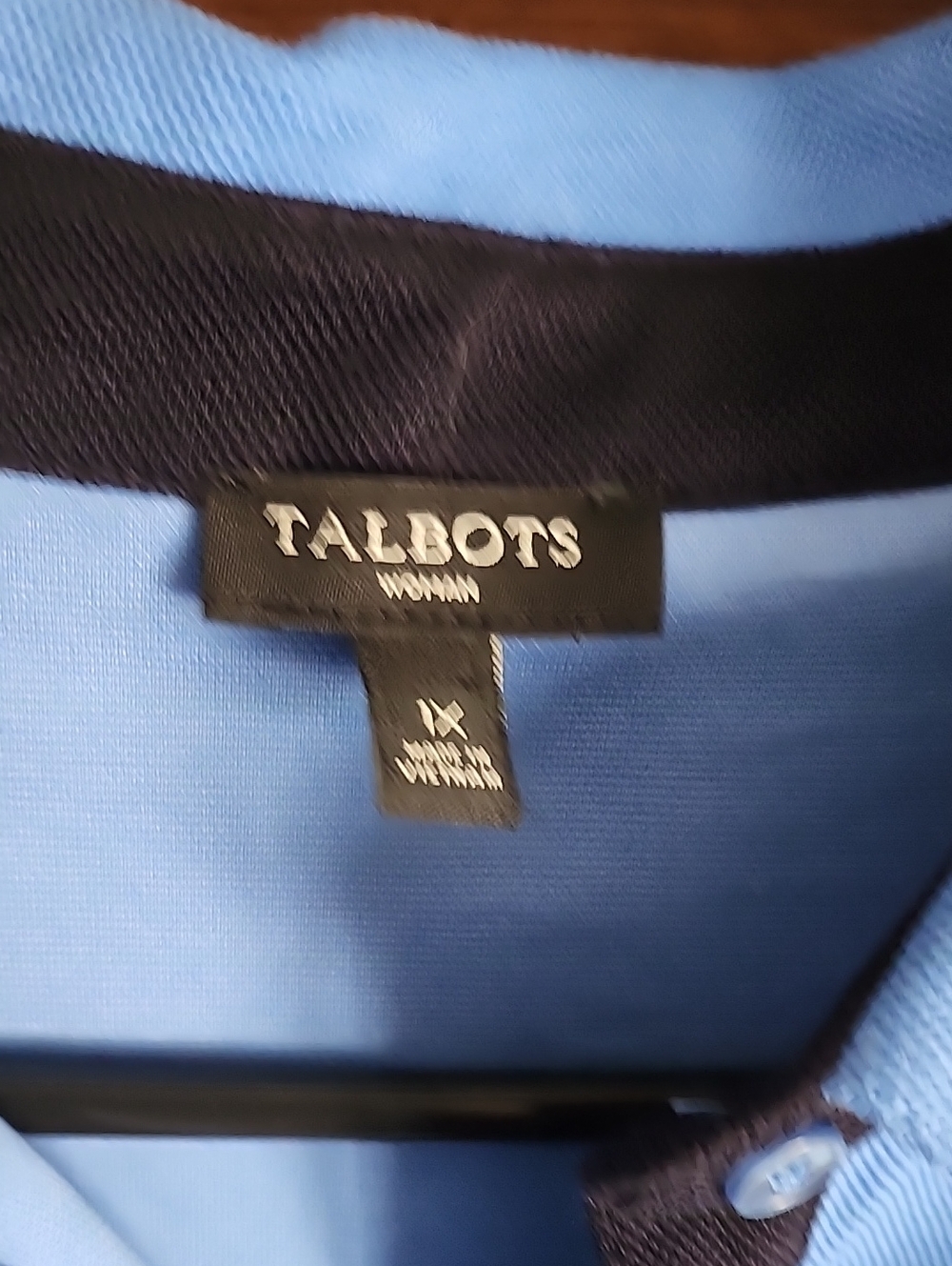 Talbots Woman Light Blue Shirt Dress